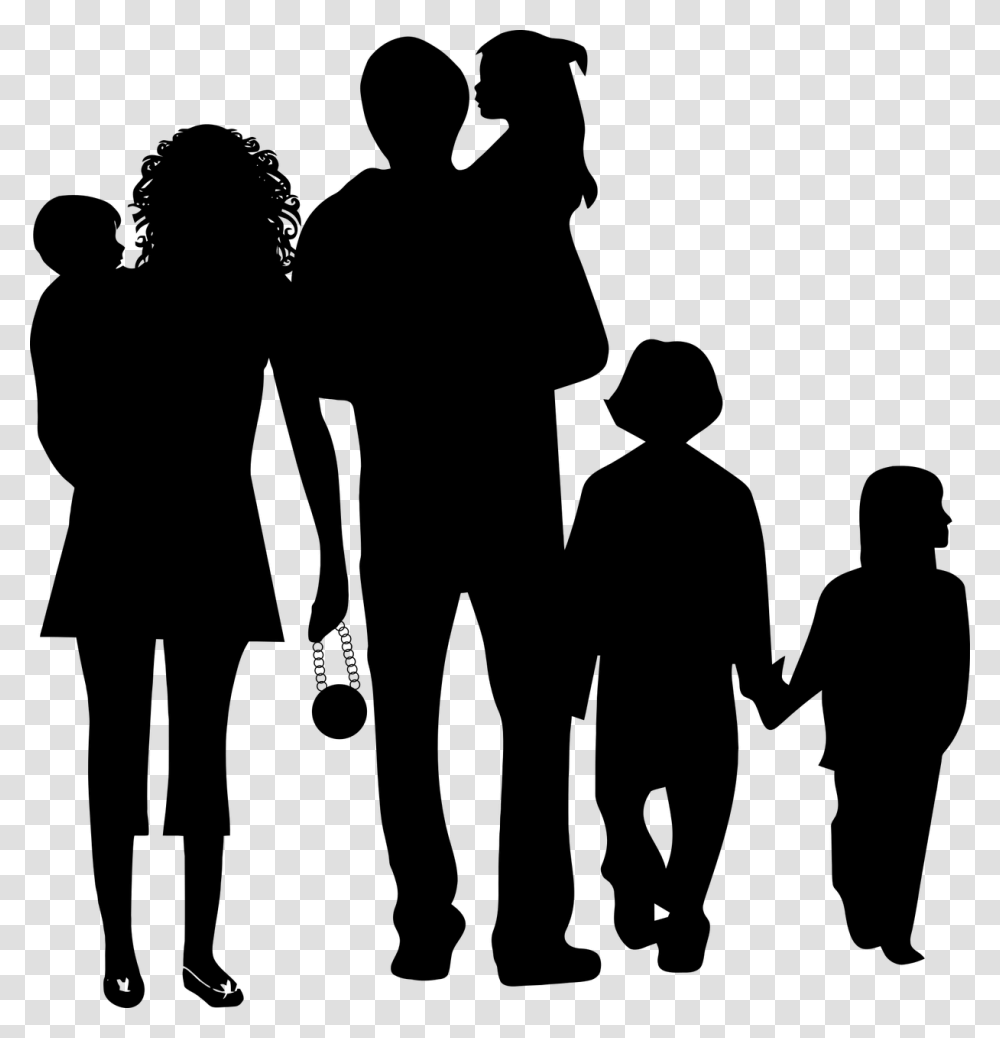 Happy Family Silhouette, Gray, World Of Warcraft Transparent Png