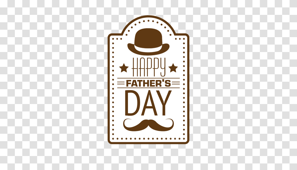 Happy Fathers Day, Label, Advertisement, Poster Transparent Png