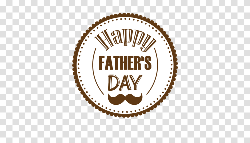 Happy Fathers Day Round Badge, Label, Sticker, Logo Transparent Png