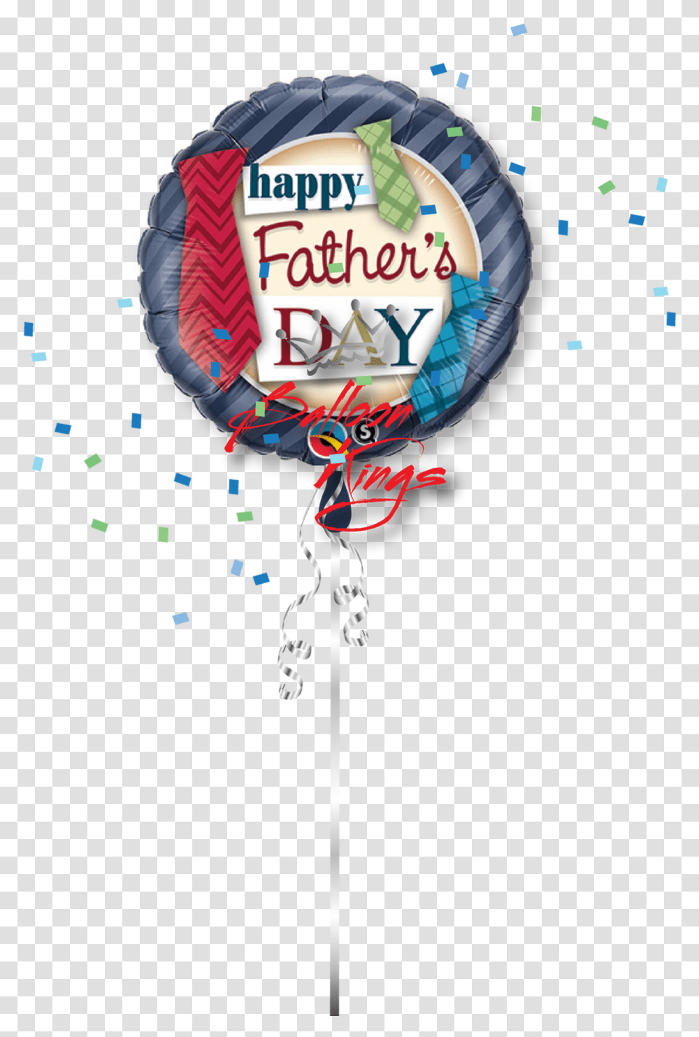 Happy Fathers Day Ties Father's Day Foil Balloons, Paper, Confetti, Poster, Advertisement Transparent Png