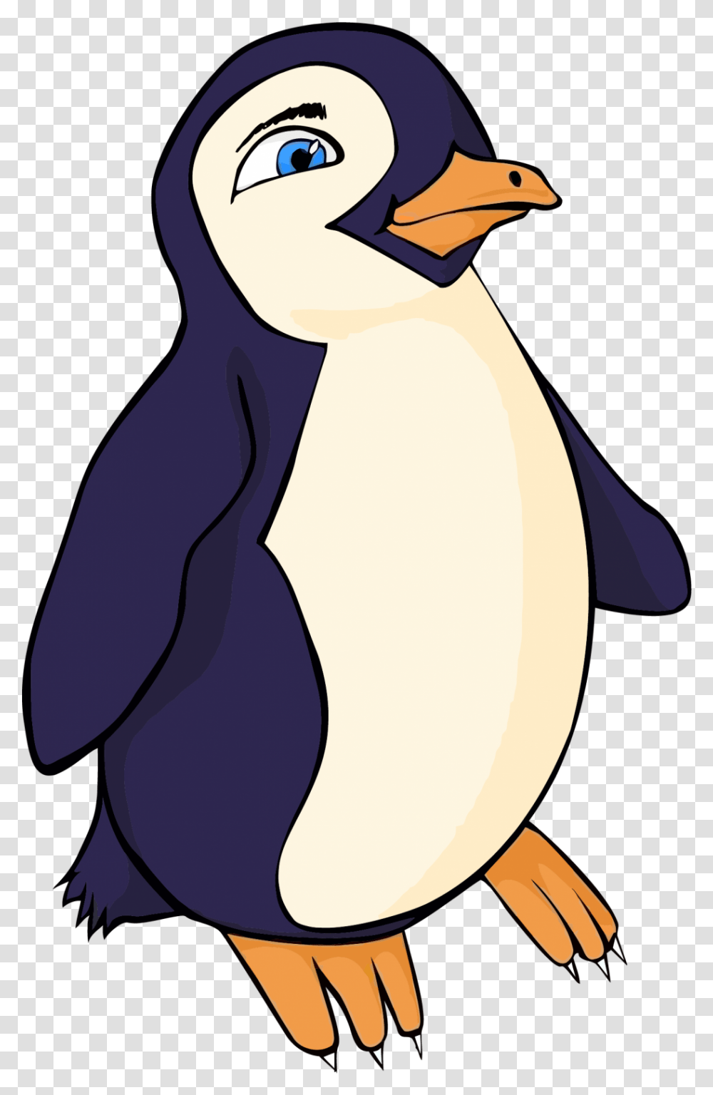 Happy Feet Cute Cartoon Penguin By Jemm Clipart Animals Facing Left And Right, Bird, King Penguin Transparent Png