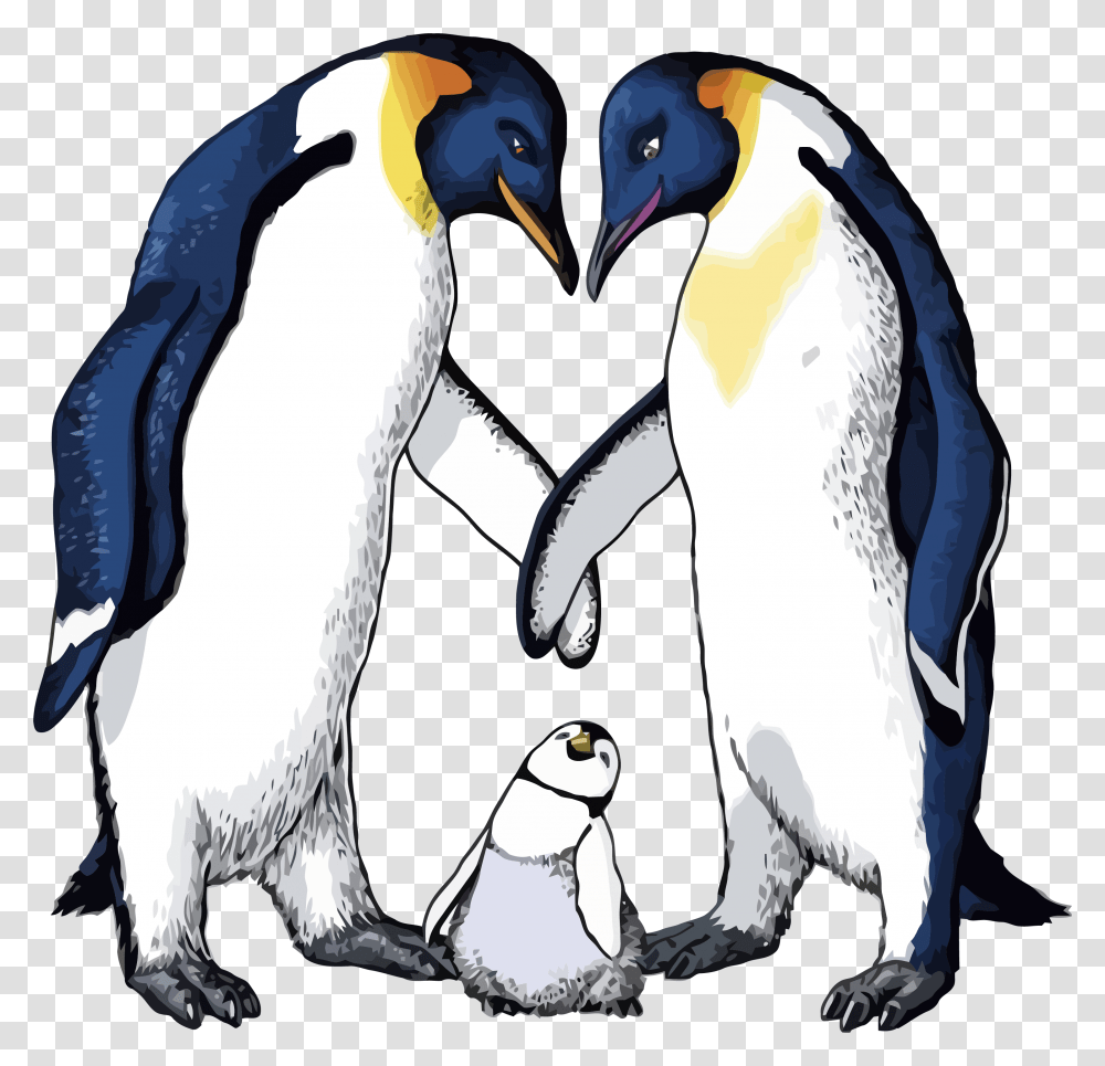 Happy Feet Family Clipart Only Child Family, King Penguin, Bird, Animal Transparent Png