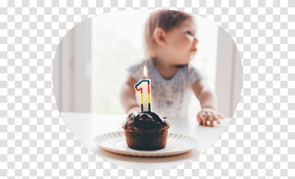 Happy First Birthday Pari Cake, Dessert, Food, Cupcake, Cream Transparent Png