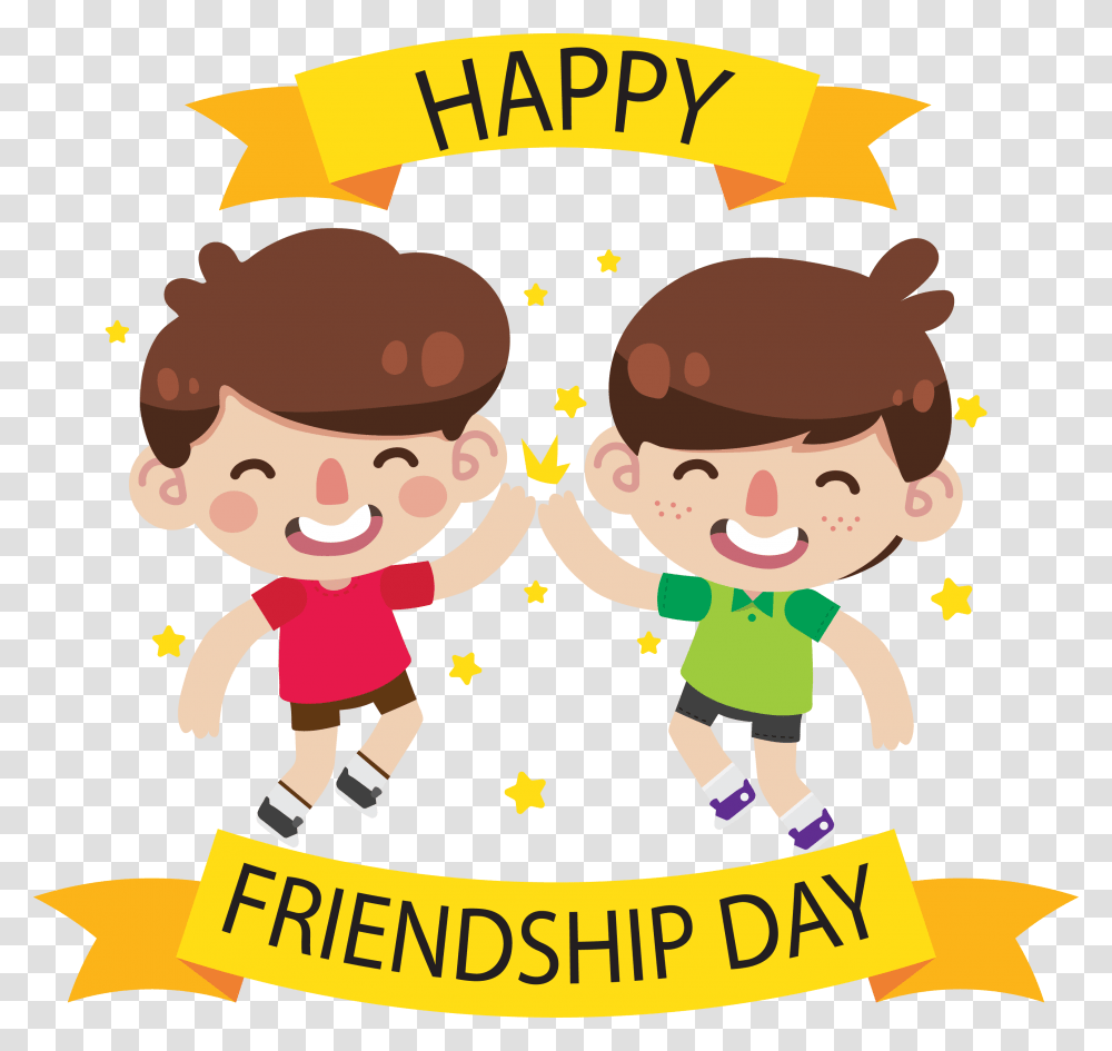 Happy Friendship Day, Person, Flyer, Poster Transparent Png