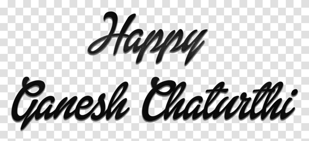 Happy Ganesh Chaturthi Name Free Logo Happy Ganesh Chaturthi Name, Handwriting, Alphabet, Calligraphy Transparent Png