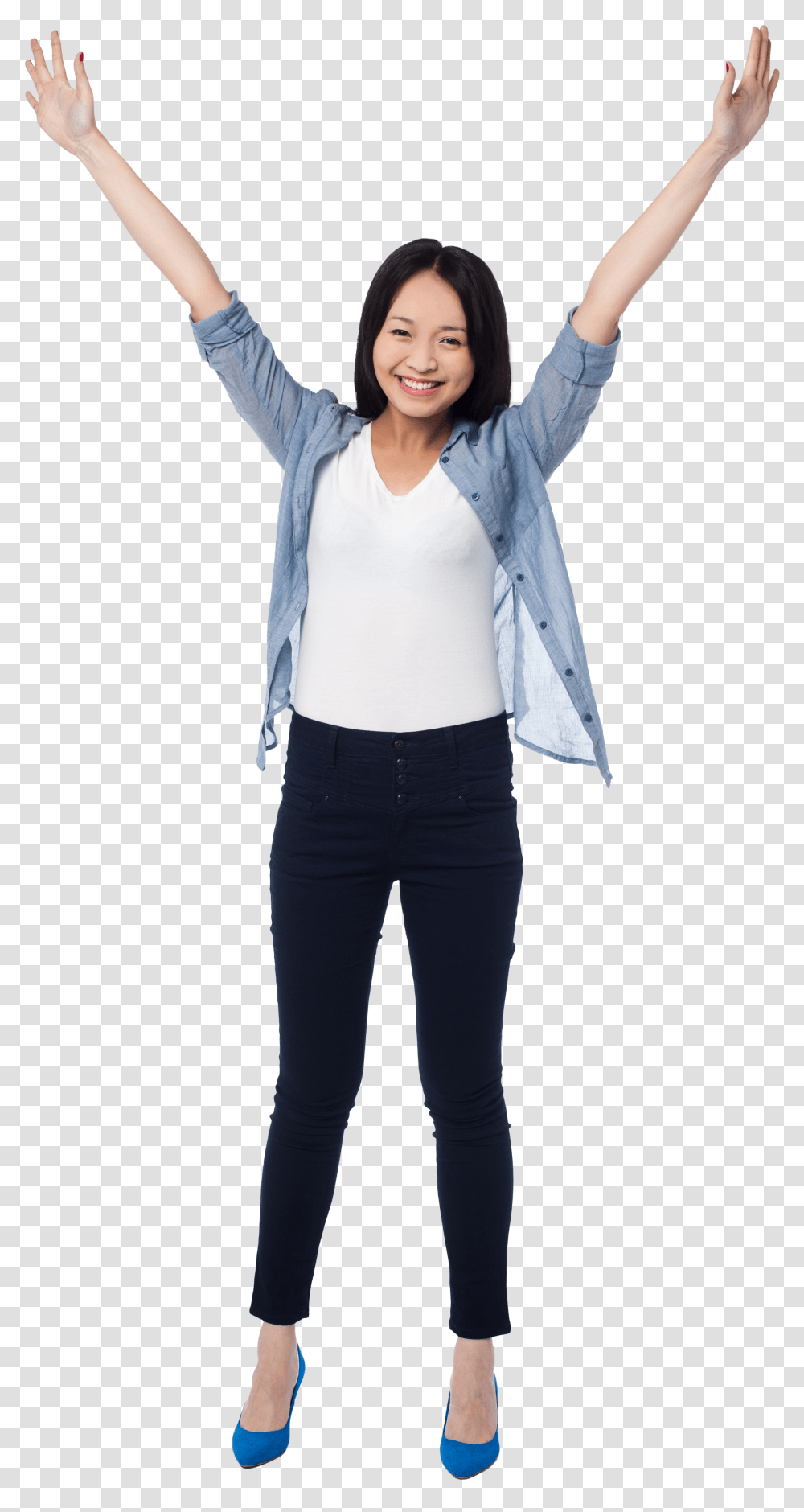 Happy Girl Image, Sleeve, Female, Person Transparent Png