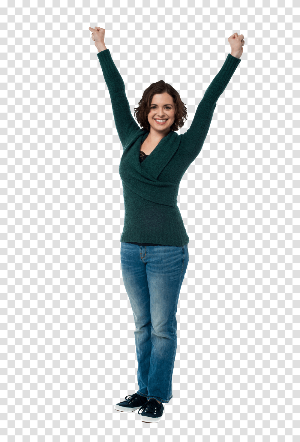 Happy Girl Image, Sleeve, Apparel, Standing Transparent Png