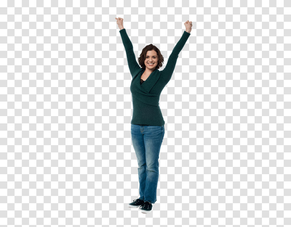 Happy Girl, Person, Human, Female, Standing Transparent Png