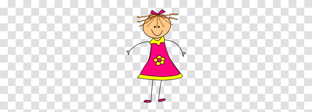 Happy Girl Pink Clip Art, Label, Performer, Plant Transparent Png