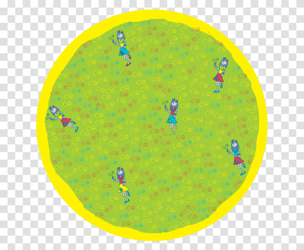 Happy Girl Round PlacematClass Circle, Rug, Plot, Diagram, Outer Space Transparent Png