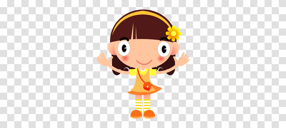 Happy Girl Vector Image Girl Clipart, Toy, Animal Transparent Png