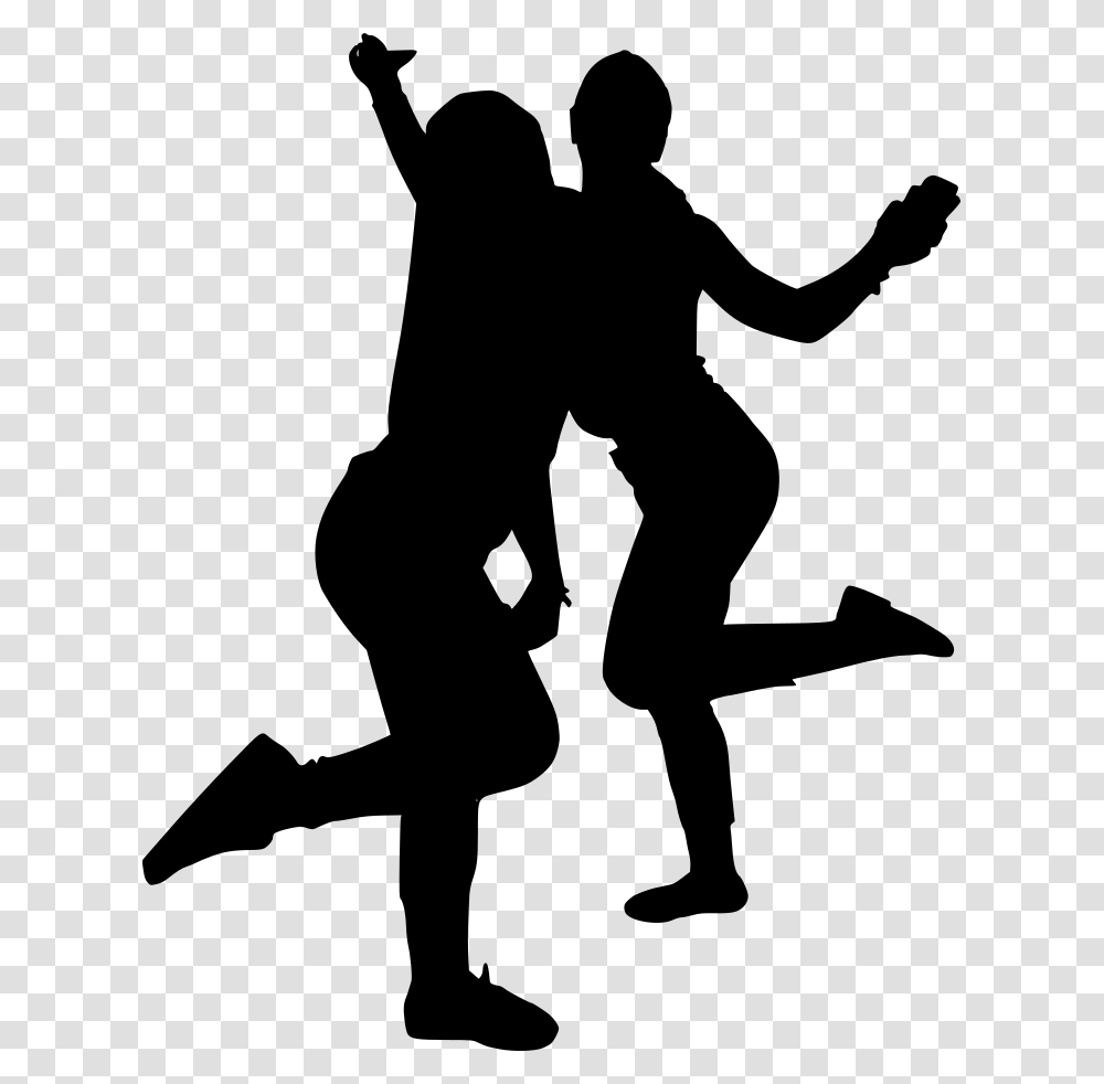 Happy Girls Silhouette 1 Block Basketball, Gray, World Of Warcraft Transparent Png