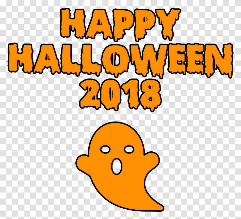 Happy Halloween 2018 Scary Ghost Bloody Font Imagenes En De Halloween 2018, Poster, Advertisement, Fire Transparent Png