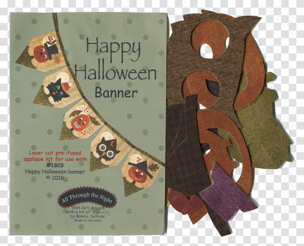 Happy Halloween Banner Applique Kit 1234 Poster Transparent Png