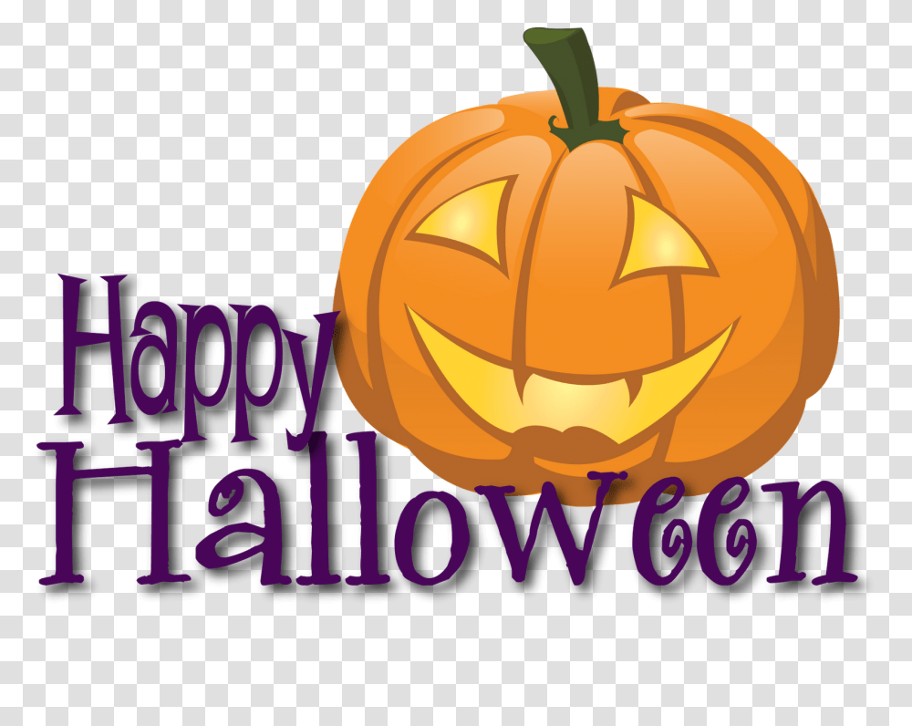 Happy Halloween Clip Art, Plant, Pumpkin, Vegetable, Food Transparent Png