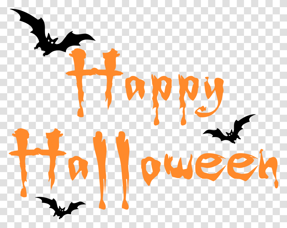 Happy Halloween Clipar Image Cool Font Happy Halloween, Handwriting, Alphabet, Calligraphy Transparent Png