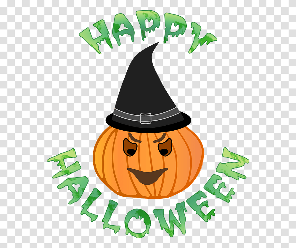 Happy Halloween Clipart Small Halloween Clip Art, Clothing, Apparel, Plant, Food Transparent Png