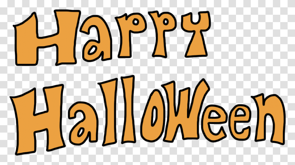 Happy Halloween Clipart & Look Clipartlook Pumpkin Happy Halloween Clipart, Text, Number, Symbol, Alphabet Transparent Png