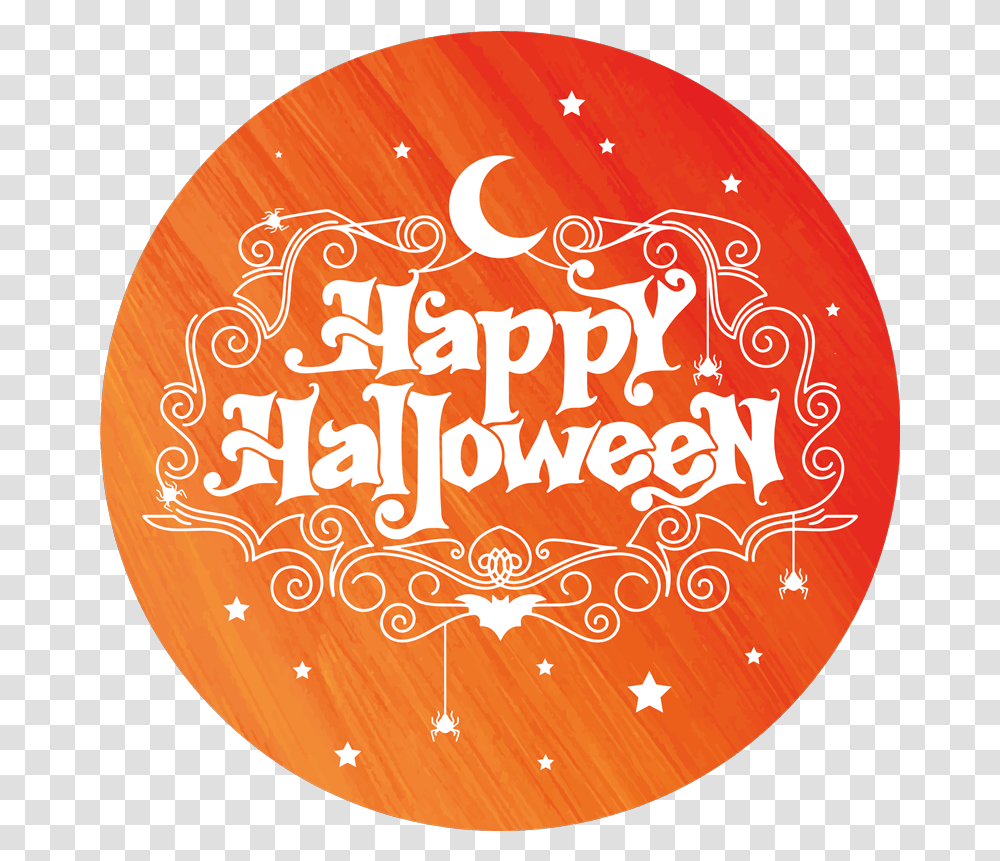 Happy Halloween Entrance Hall Vinyl Rug Dot, Text, Label, Leisure Activities, Logo Transparent Png