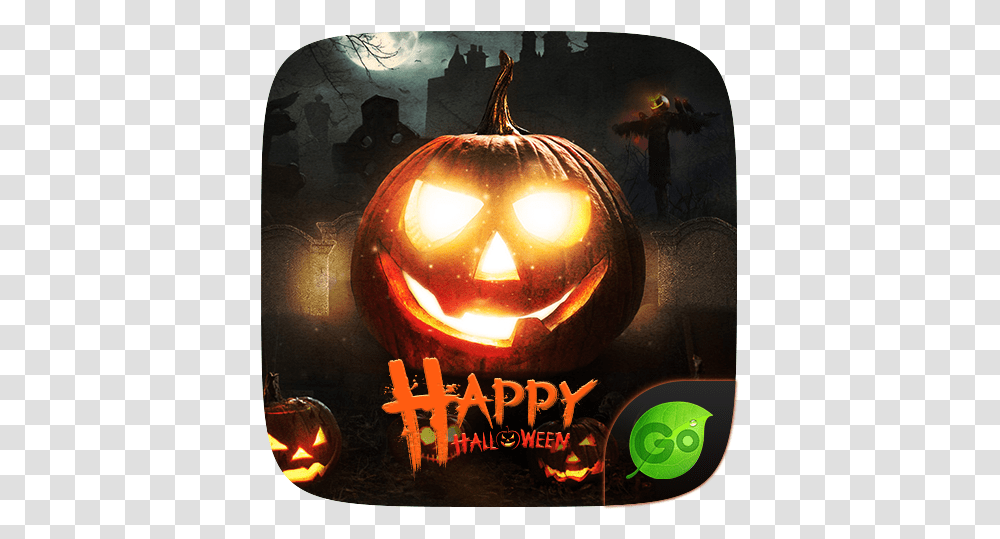 Happy Halloween Go Keyboard Theme For Android Download Ognissanti 2020, Plant, Lamp, Pumpkin, Vegetable Transparent Png