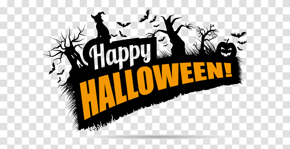 Happy Halloween Picture Happy Halloween Vector Free, Word, Alphabet, Book Transparent Png