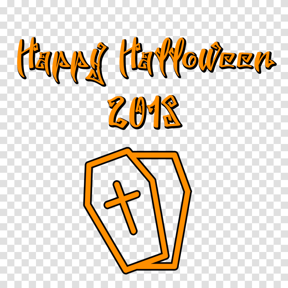 Happy Halloween Scary Font Coffin, Logo, Recycling Symbol Transparent Png