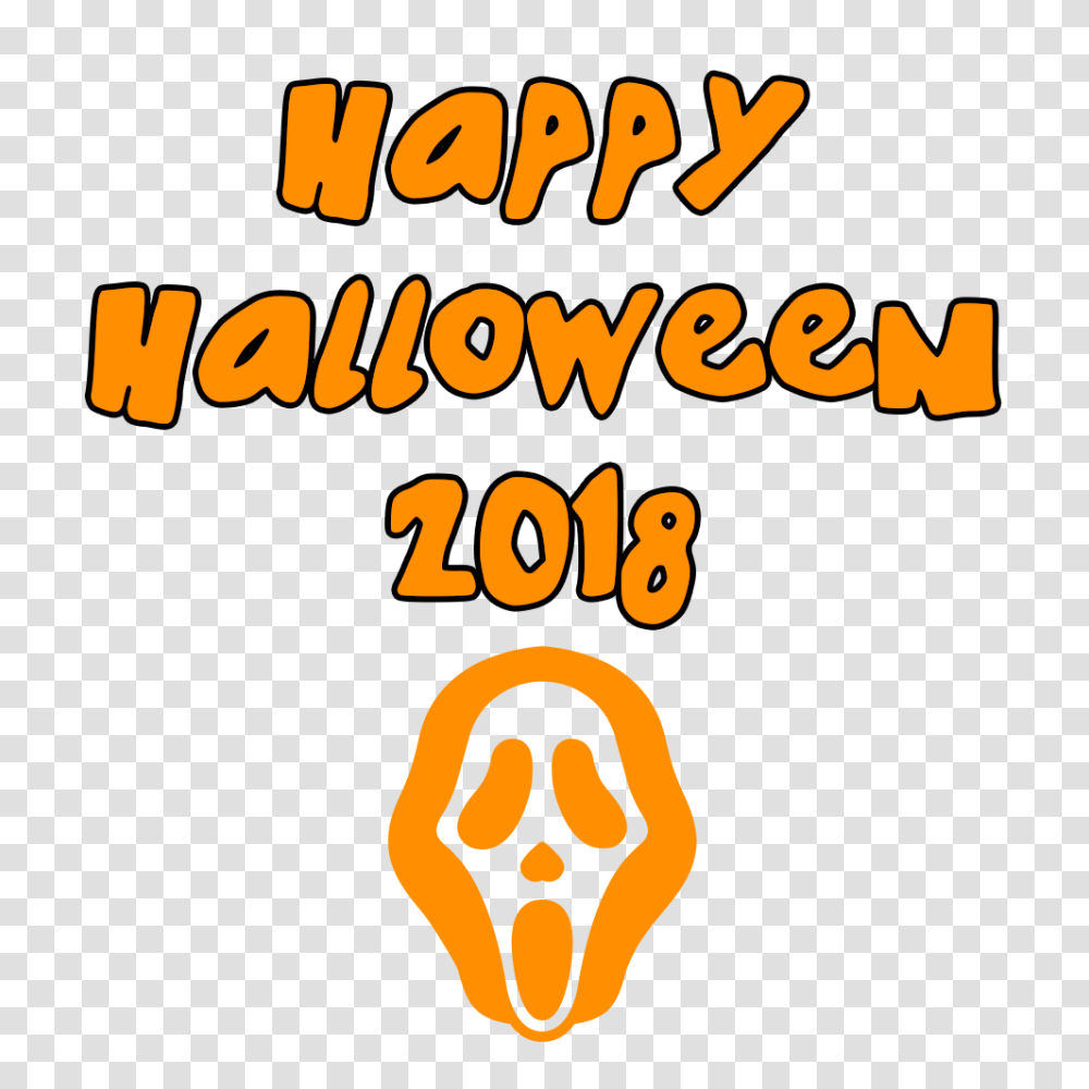 Happy Halloween Scary Mask, Alphabet, Light, Advertisement Transparent Png