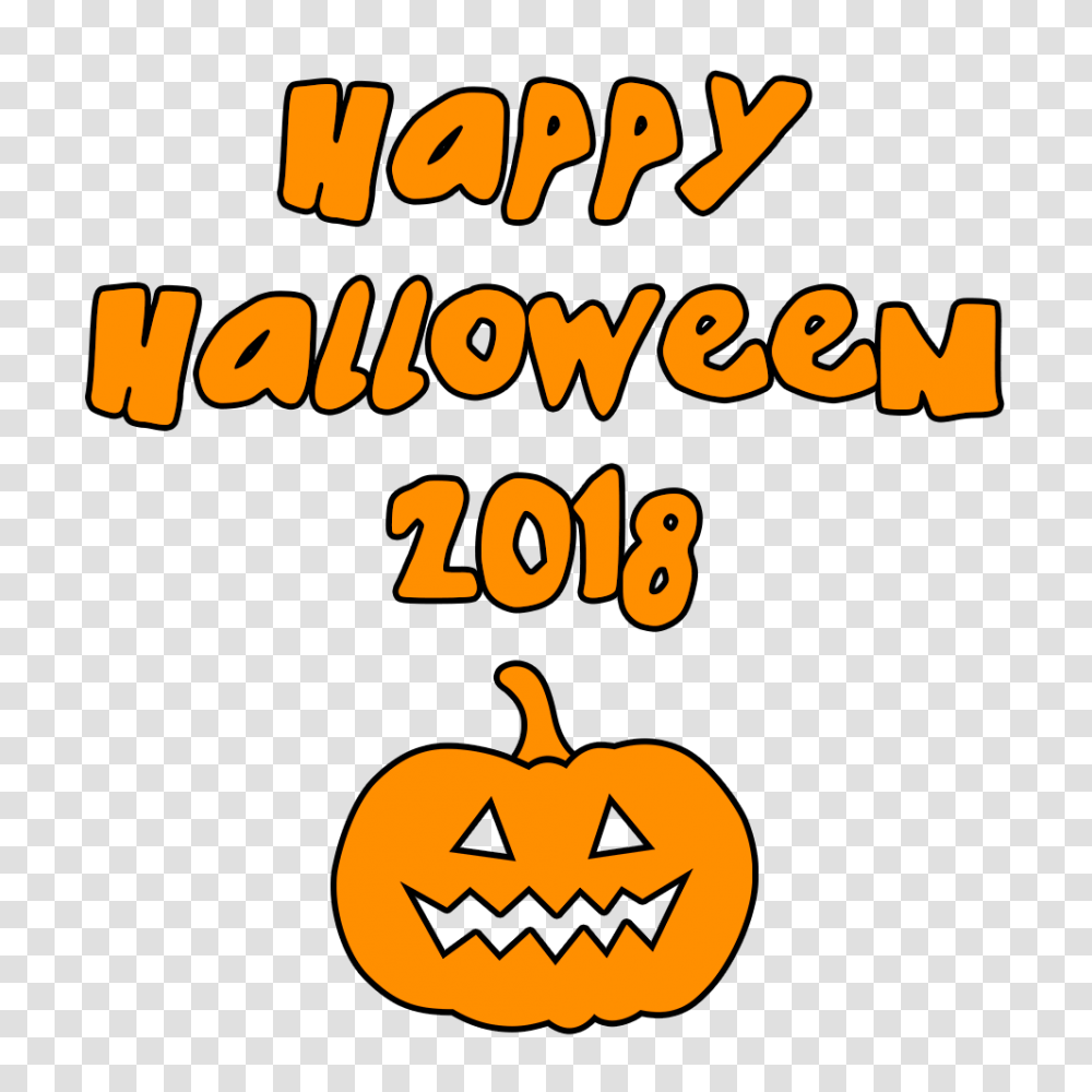 Happy Halloween Scary Pumpkin, Label, Plant, Food Transparent Png