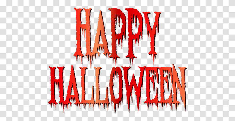 Happy Halloween Text 4 Poster, Alphabet, Word, Handwriting, Calligraphy Transparent Png