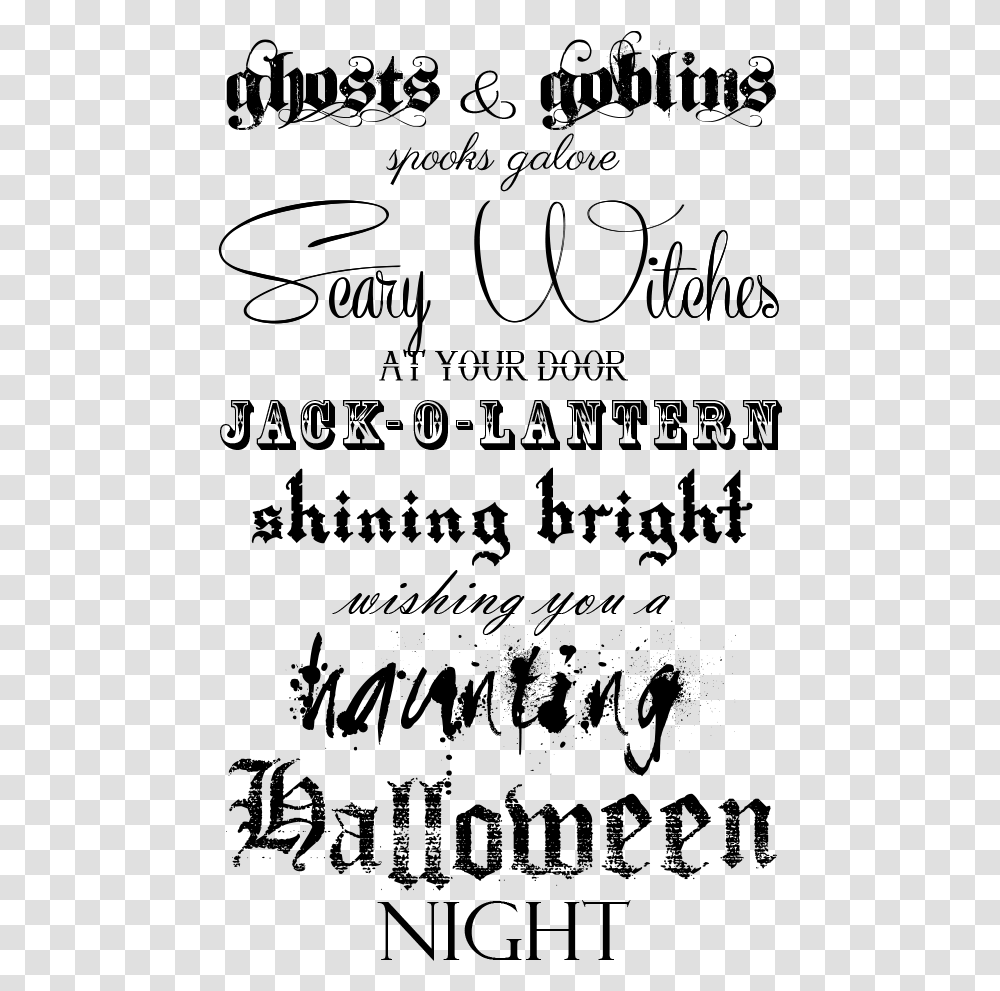 Happy Halloween Text Balu Name, Gray, World Of Warcraft Transparent Png