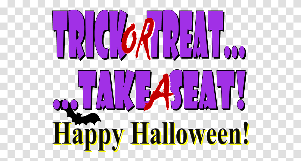 Happy Halloween Text Trick Or Treat 4419456 Vippng Clip Art, Poster, Advertisement, Flyer, Paper Transparent Png
