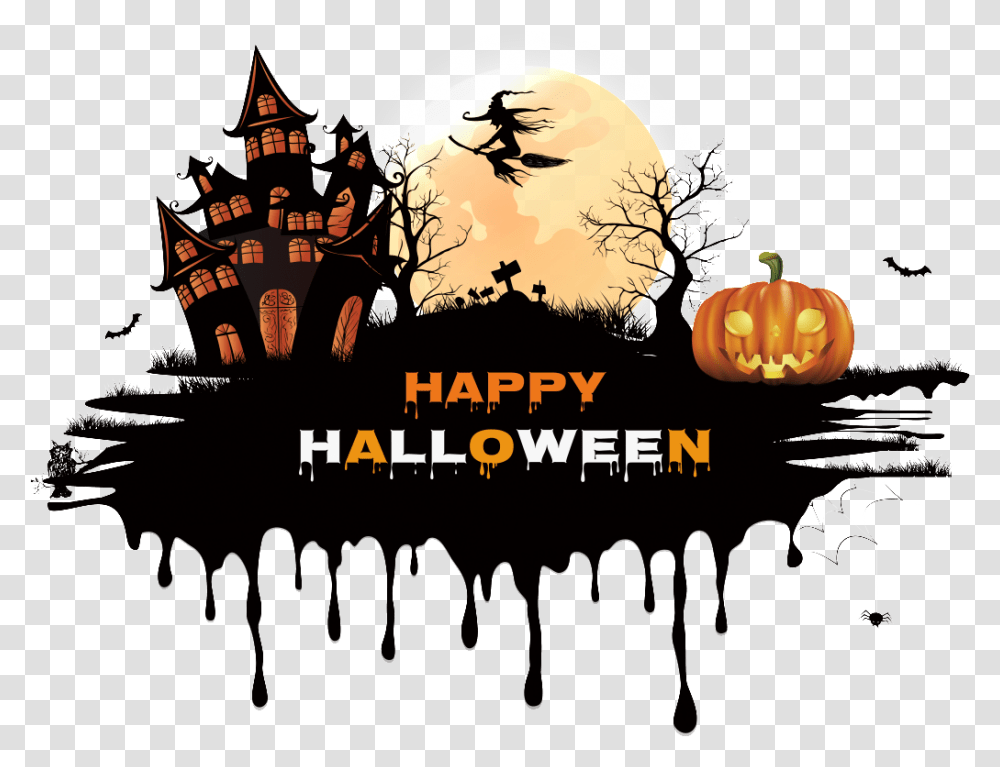 Happy Halloween Witch On Broomstick With Moon Shirt Halloween Cookie Cake Cool, Poster, Advertisement, Flyer, Paper Transparent Png