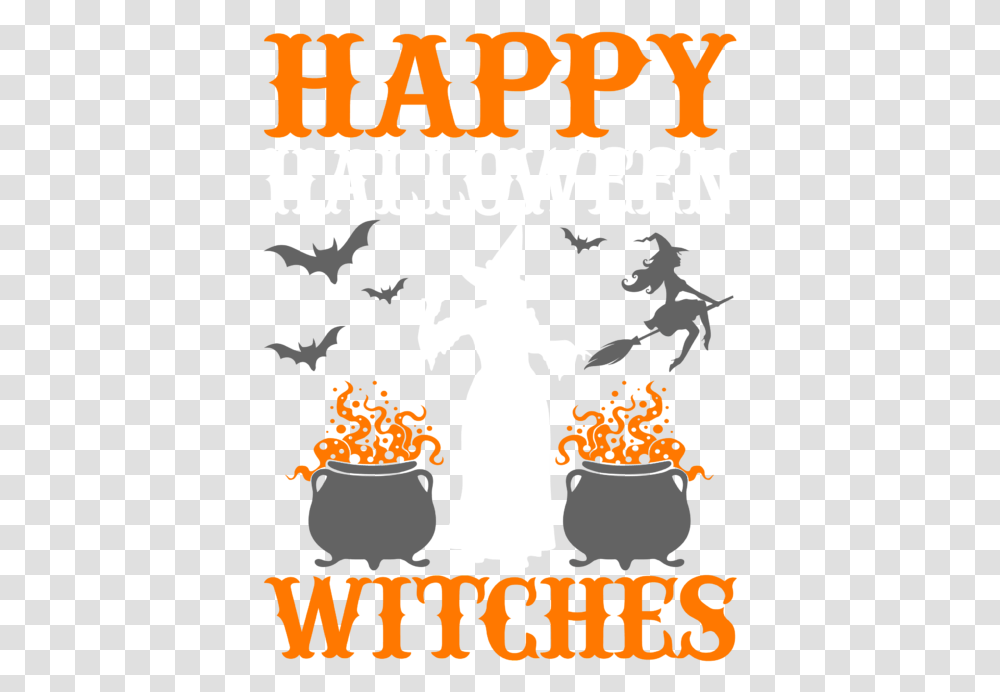 Happy Halloween Witches Throw Pillow, Poster, Advertisement, Flyer, Paper Transparent Png