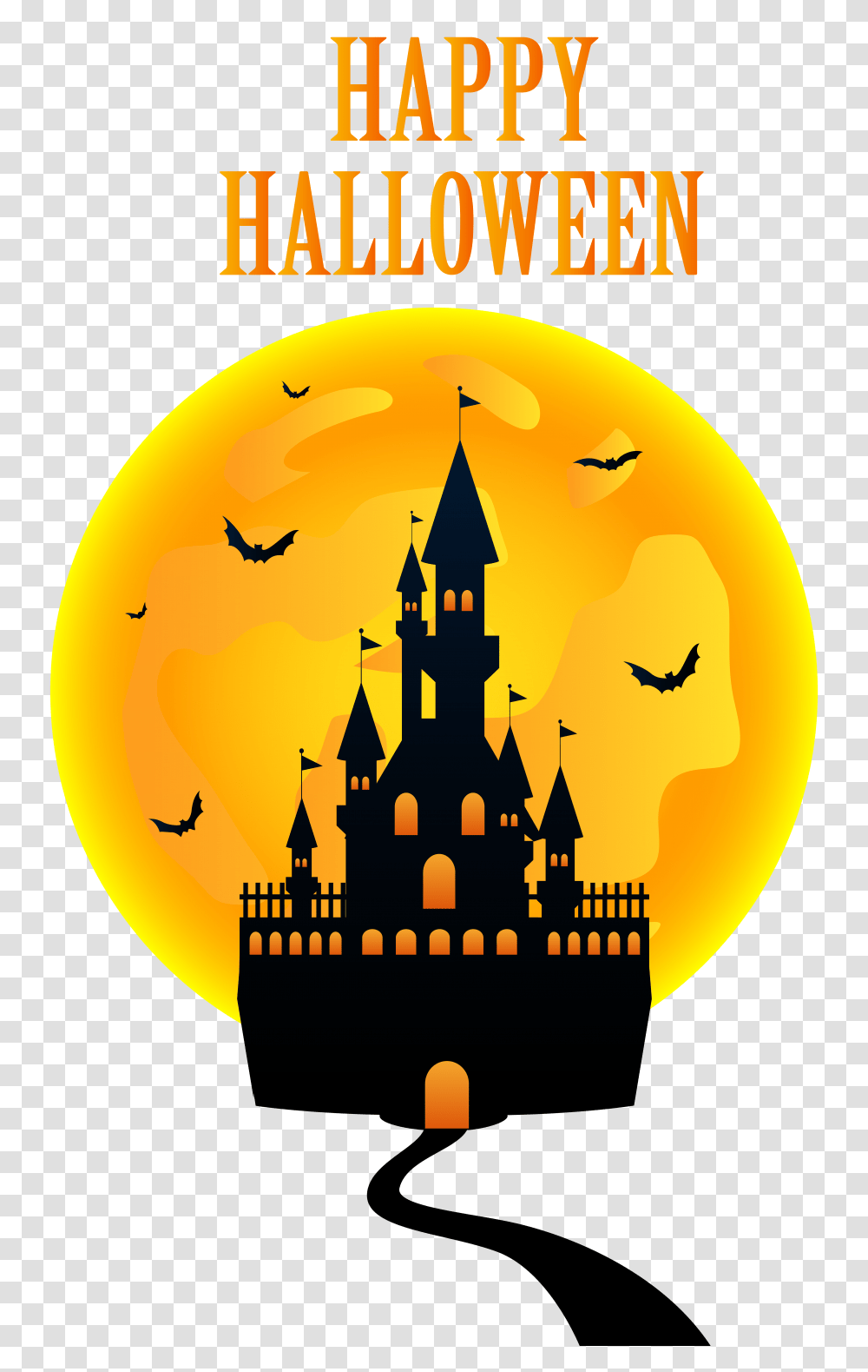 Happy Halloween With Castle Clip Art Gallery, Diwali, Architecture, Building Transparent Png