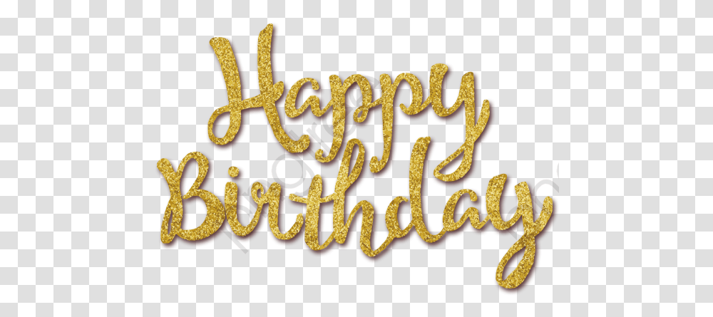 Happy Halloween Word Gold Happy Birthday, Text, Alphabet, Label, Calligraphy Transparent Png