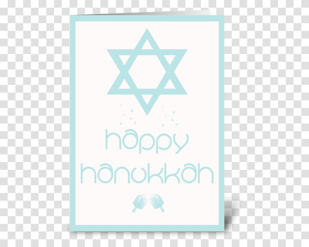 Happy Hanukkah Greeting Card God Bless You Israel, Star Symbol, Poster, Advertisement Transparent Png
