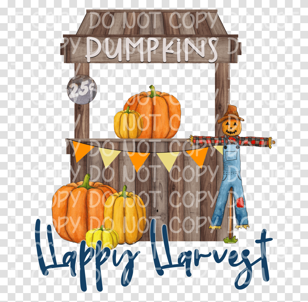 Happy Harvest Pumpkin, Poster, Advertisement, Food Transparent Png