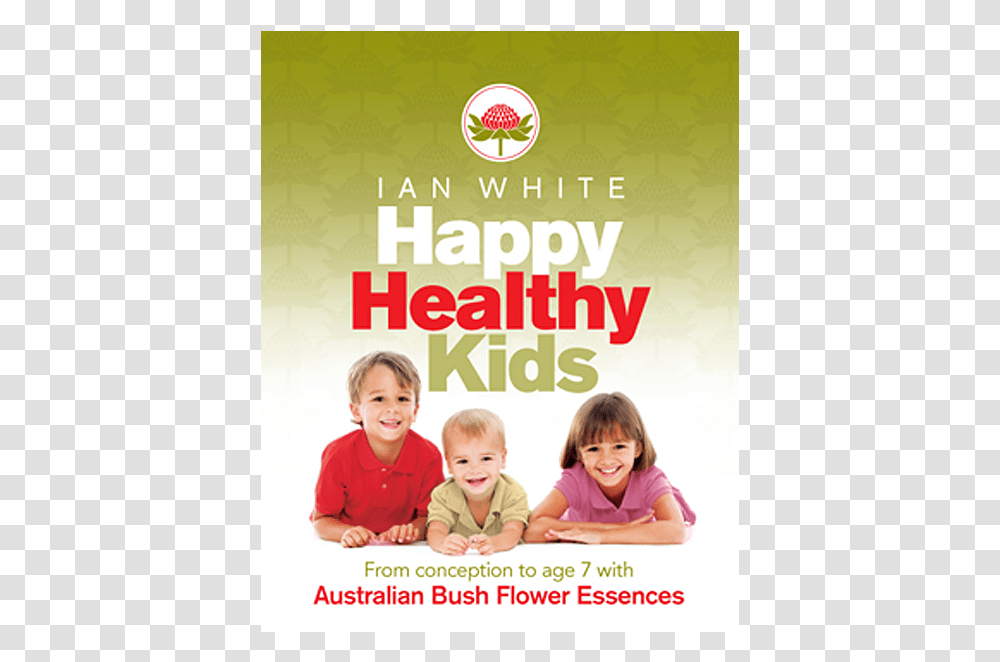 Happy Healthy Kids Book Baby, Person, Advertisement, Poster, Flyer Transparent Png