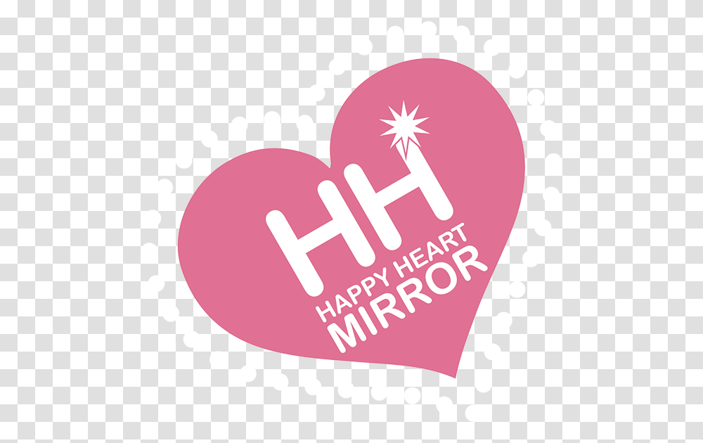Happy Heart Mirror Graphic Design, Label, Paper, Sticker Transparent Png