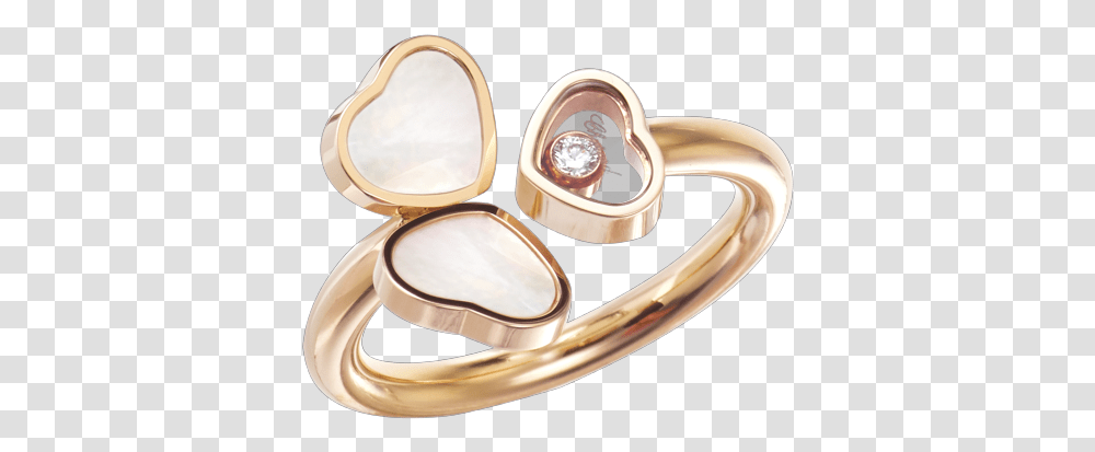 Happy Hearts Wings Ring Rose Gold Diamond Mother Ofpearl Chopard Happy Hearts Wings, Accessories, Accessory, Jewelry, Plant Transparent Png