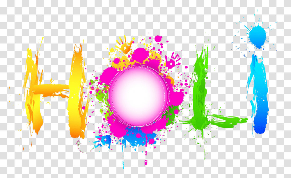 Happy Holi Greetings Quotes In English Holi Vector Happy Holi Text, Purple, Floral Design Transparent Png