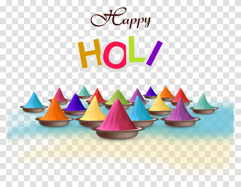 Happy Holi Photo For Brother Happy Holi Photo For Father Happy Holi, Apparel, Cone, Hat Transparent Png