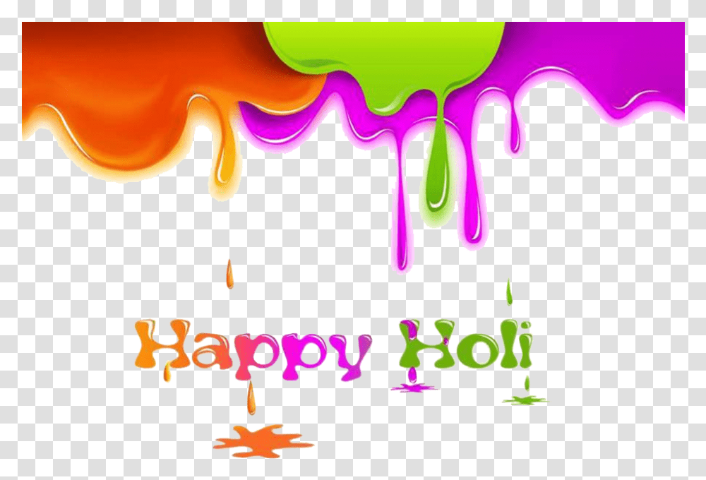 Happy Holi Text Transparent Png