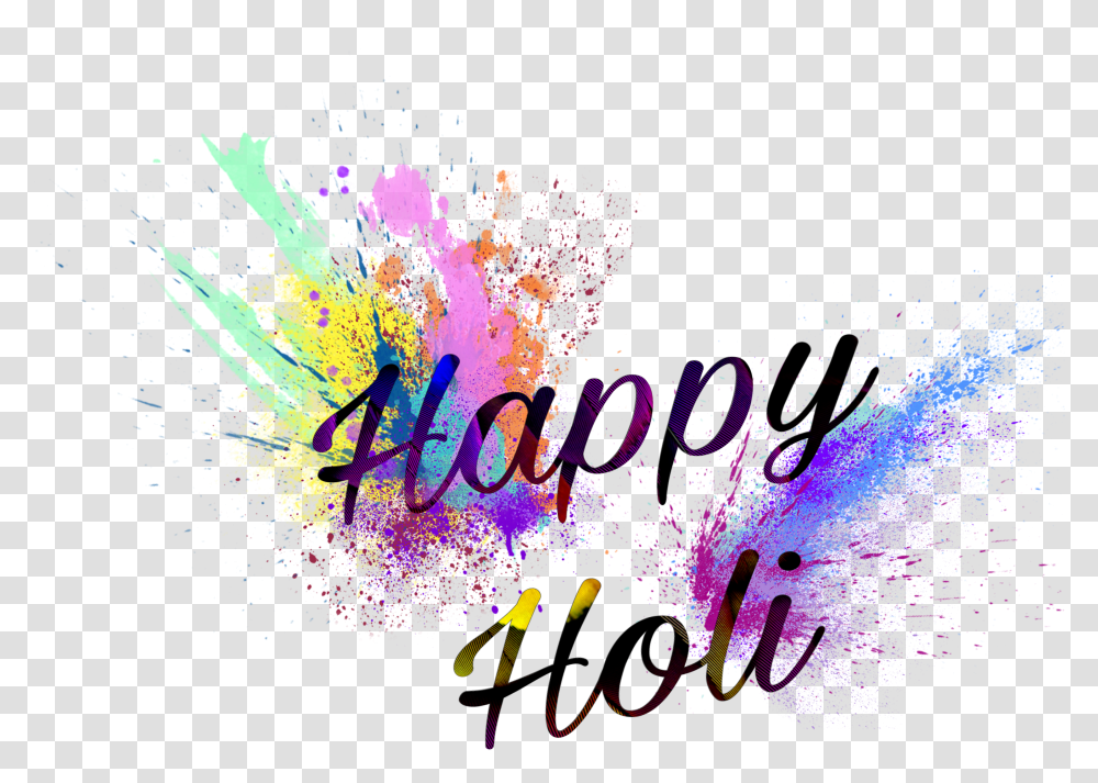 Happy Holi Text Transparent Png