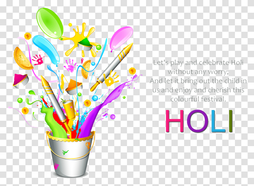 Happy Holi Wishes 2018 Download Holi Greetings, Paper, Cutlery Transparent Png