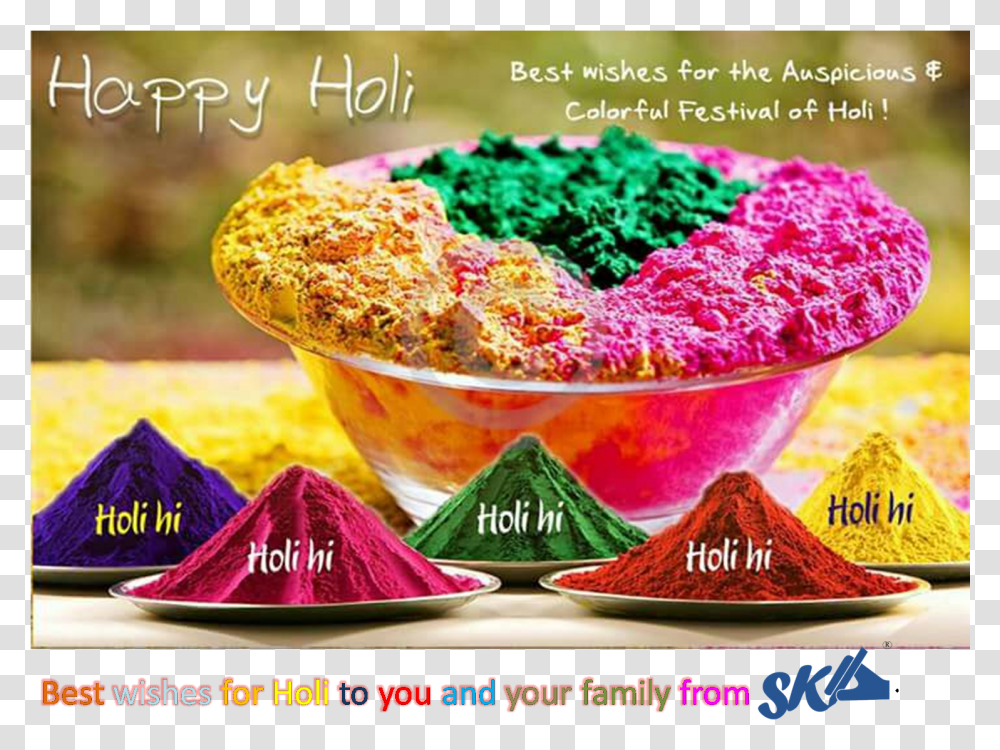 Happy Holi Wishes Hd, Sprinkles, Dye, Food Transparent Png