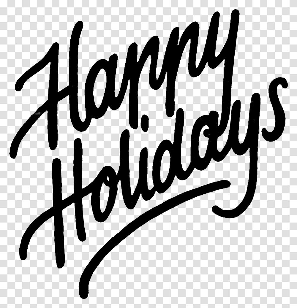 Happy Holidays Calligraphy, Gray, World Of Warcraft Transparent Png