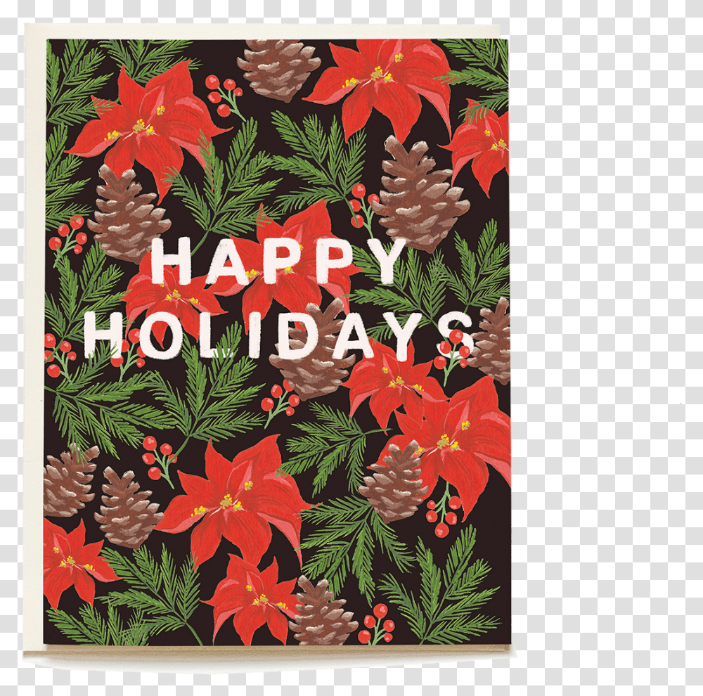 Happy Holidays Card Door Mat, Leaf, Plant, Tree, Art Transparent Png