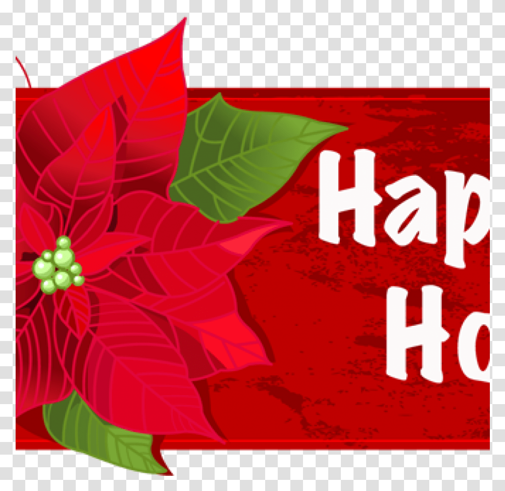 Happy Holidays Clipart Free 19 Happy Holiday Banner Happy Holidays Banner Background, Leaf, Plant, Floral Design Transparent Png