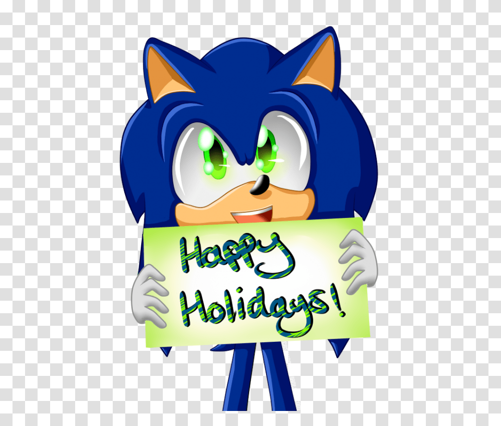 Happy Holidays From Sonic, Label, Costume, Face Transparent Png